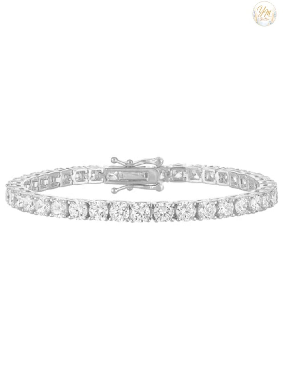 Gold Plated Cubic Zirconia Tennis Bracelet Women Stackable